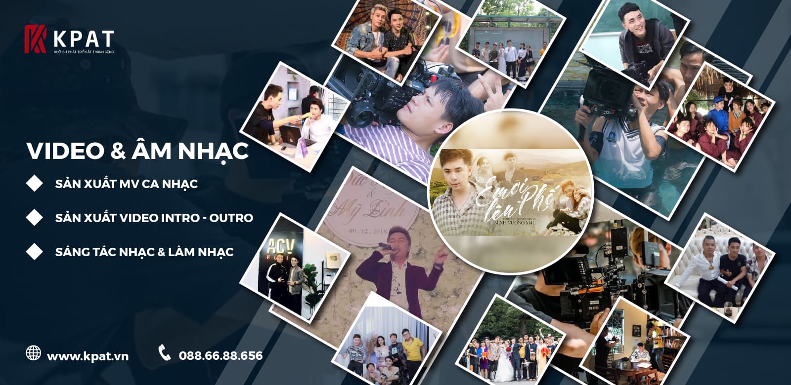 Banner video am nhac