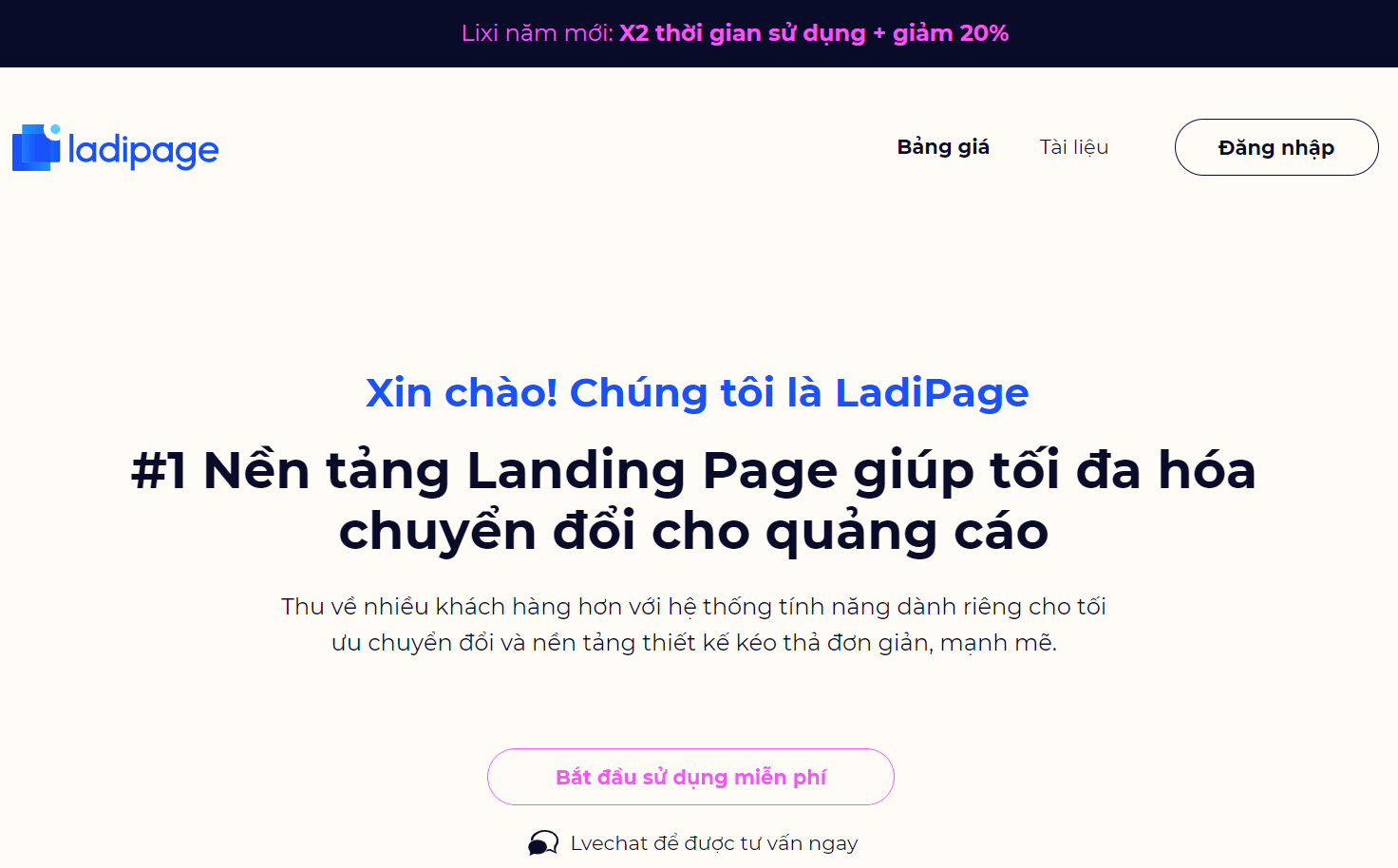 Hiểu Đúng Nhất Về Thiết Kế Landing Page Trong Xây Dựng Bộ Nhận Diện Thương Hiệu 7 Thiết kế Landing Page hiệu quả bằng ladipage.vn.