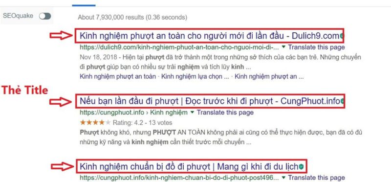 Thẻ Title hớp hồn người đọc - Yếu tố quan trọng của chiến lược Content Marketing thành công 6 Hiển thị ngay trên trang kết quả tìm kiếm